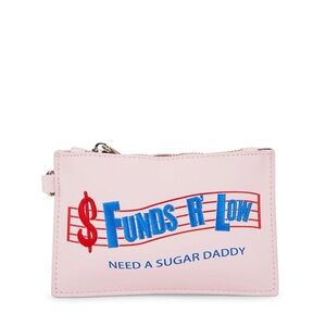 Sugar Thrillz Pink 'Funds R Low' Clutch